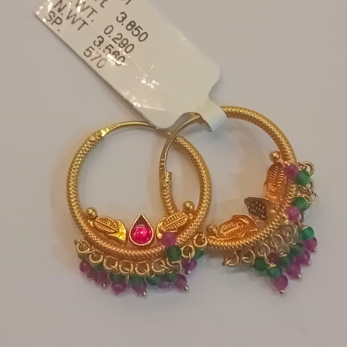 Bis hallmark temple earring