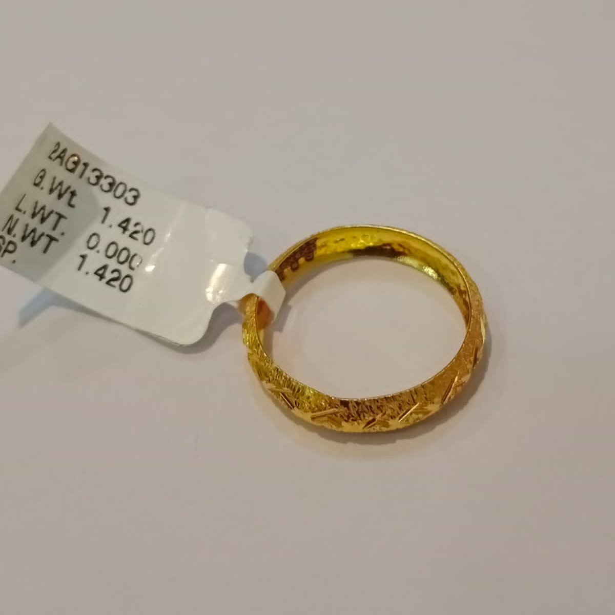 Yellow gold  22k band tas rings