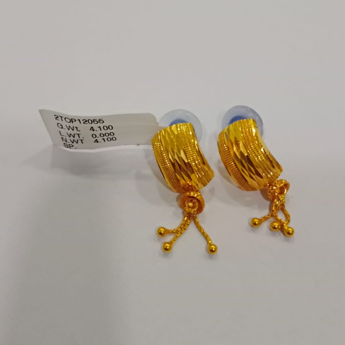 22kt  BIS Hallmark J T Earring